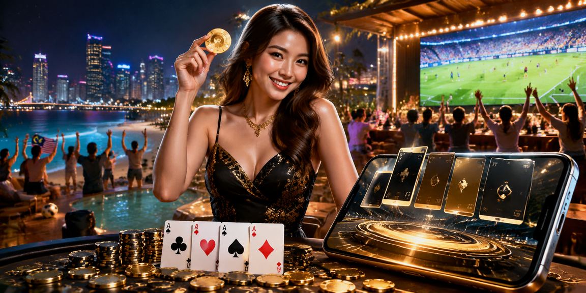 Meja Teen Patti di Petaling Jaya dengan pemain tempatan menikmati permainan kad
